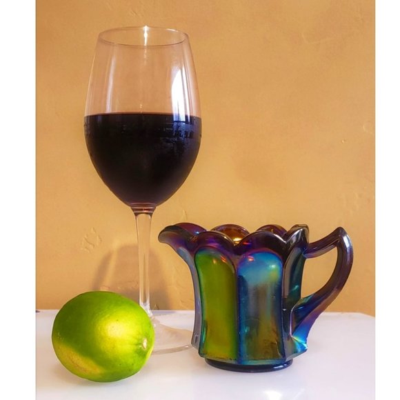 Antique Amethyst Carnival Glass Breakfast Creamer by Imperial Glassworks - Picture 3 of 8